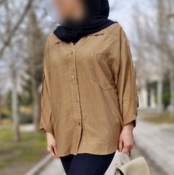 شومیز مانتویی بدون آبرفت
